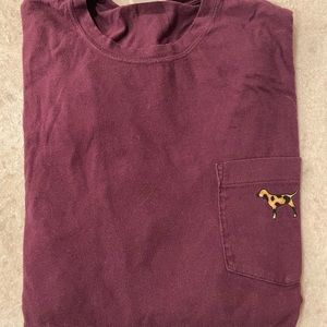 Victoria Secert PINK leopard dog long pocketed shirt.